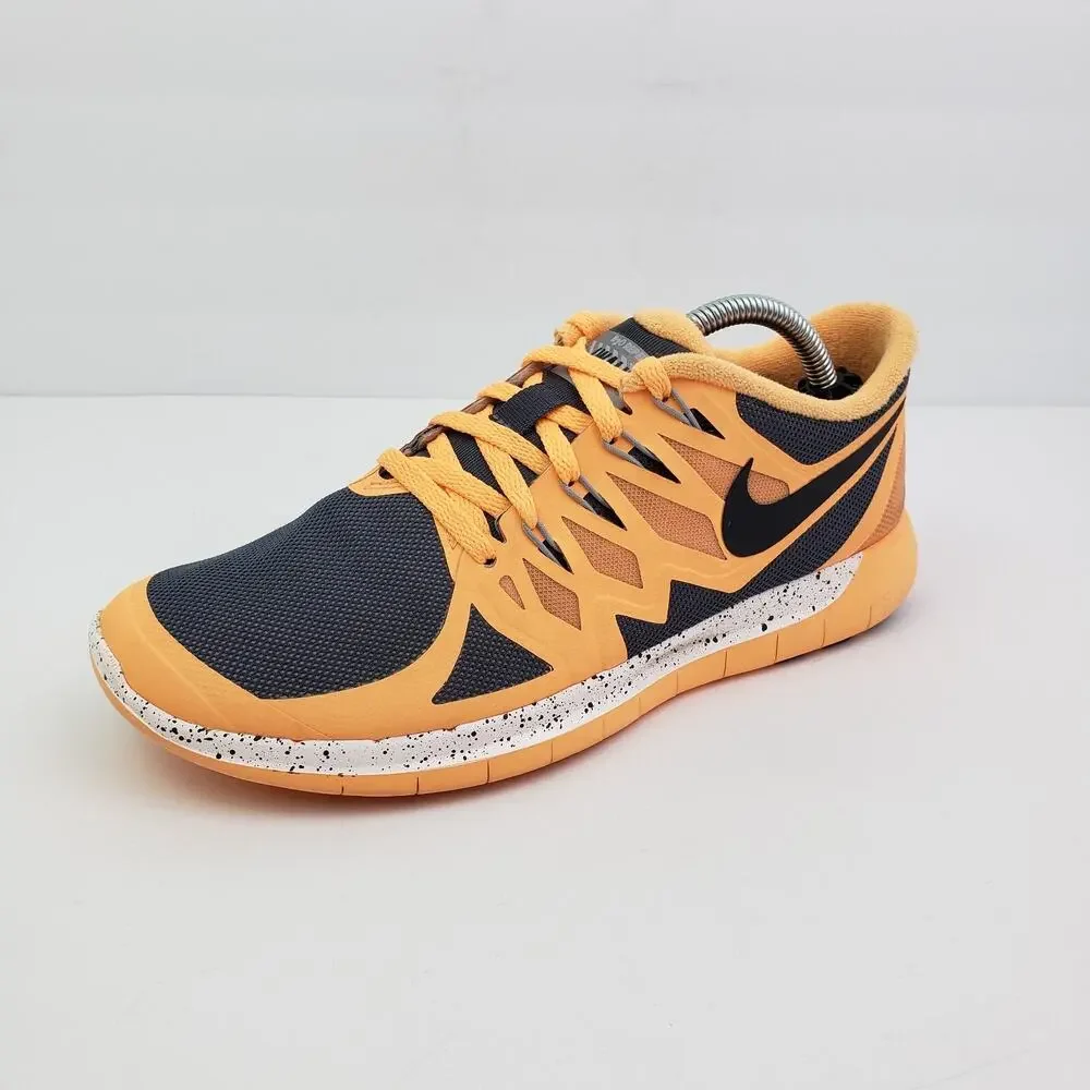 Nike ID Free 5.0 Womens Size 8 Orange Gray Running Sneaker Shoes_2
